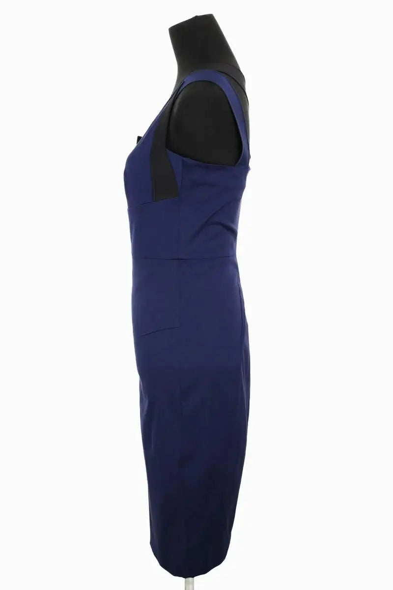Robe Roland Mouret Bleu en Synthétique