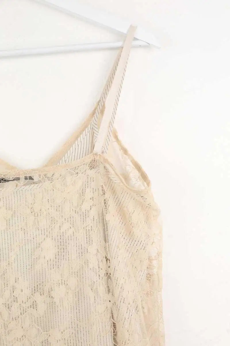 Robe Roseanna Beige en Synthétique