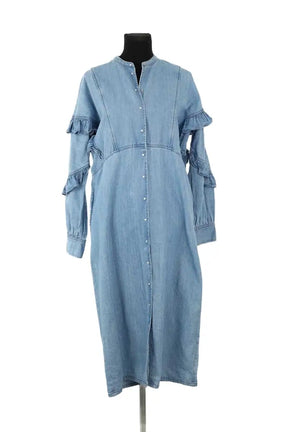 Robe Roseanna Bleu en Coton, taille S - Seconde Main