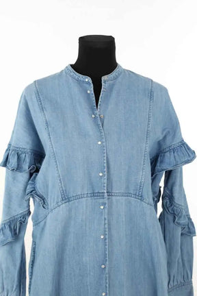 Robe Roseanna Bleu en Coton