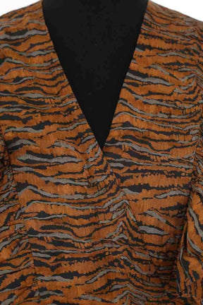 Robe Roseanna Marron en Lin