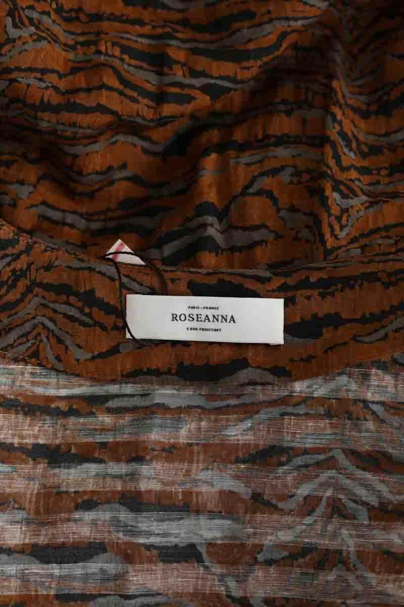 Robe Roseanna Marron en Lin