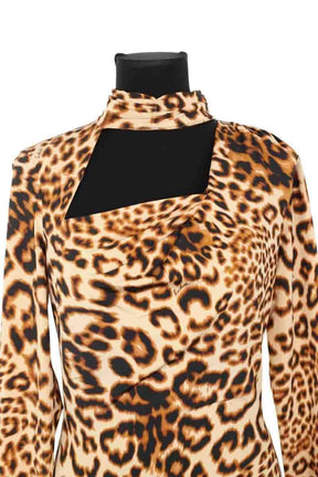 Robe Rotate Beige en Synthétique