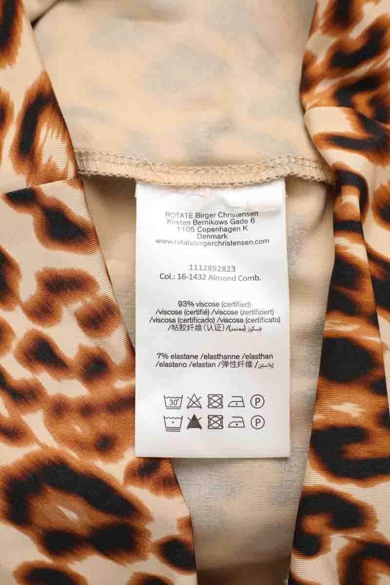 Robe Rotate Beige en Synthétique