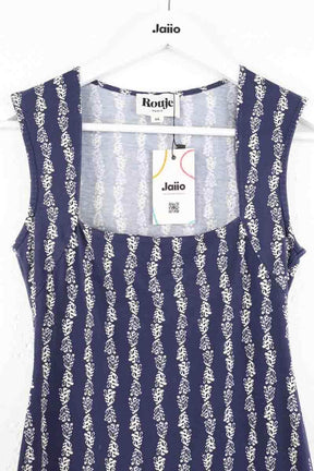 Robe Rouje Bleu en Coton
