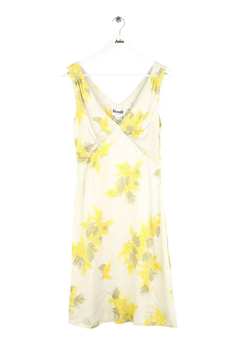 Robe Rouje Jaune en Synthétique, taille M - Seconde Main