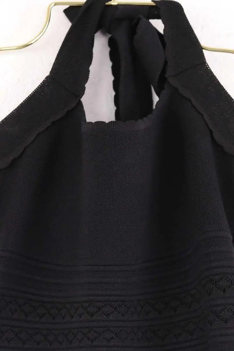 Robe Rouje Kasia Noir en Viscose
