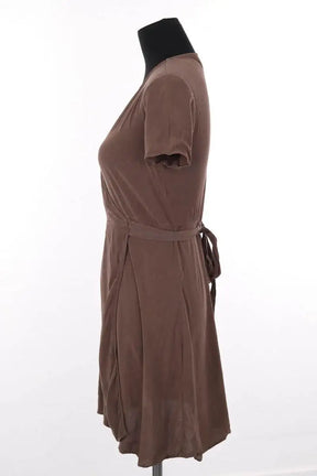 Robe Rouje Marron en Coton