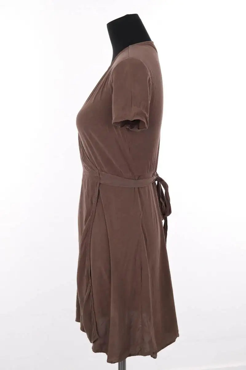 Robe Rouje Marron en Coton