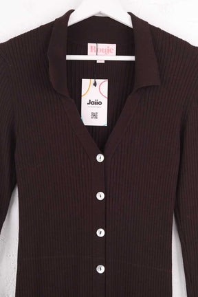 Robe Rouje Marron en Synthétique