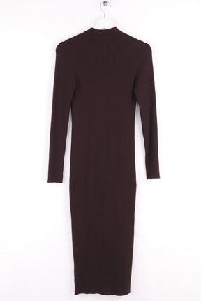 Robe Rouje Marron en Synthétique