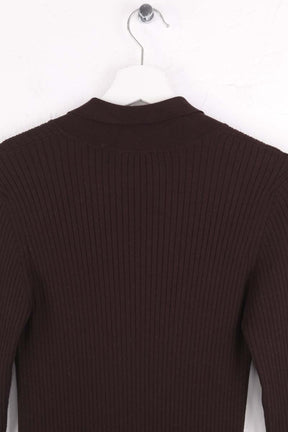 Robe Rouje Marron en Synthétique