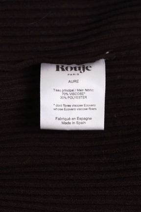 Robe Rouje Marron en Synthétique