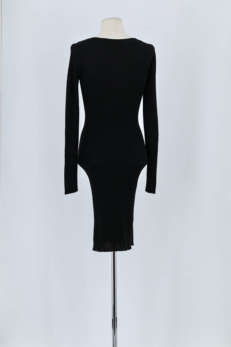 Robe Rouje Noir en Laine