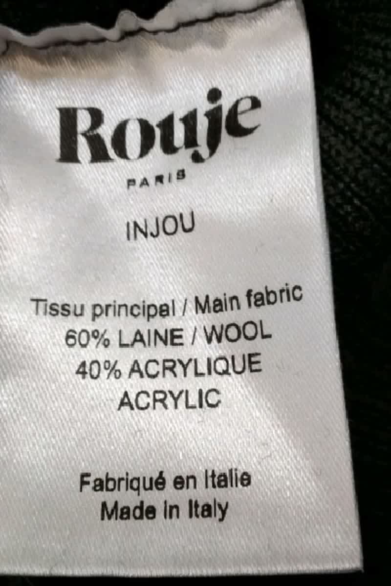 Robe Rouje Noir en Laine