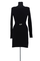 Robe Rouje Noir en Laine, taille S - Seconde Main