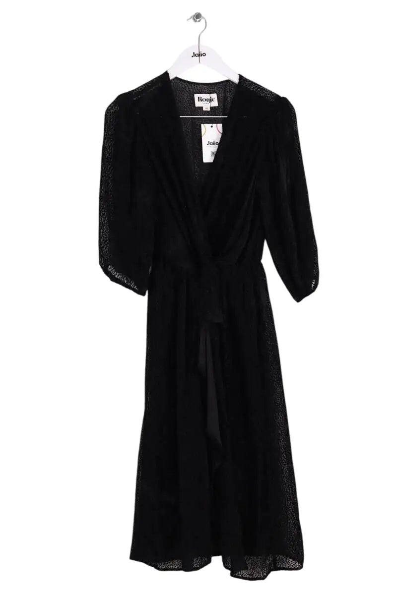 Robe Rouje Noir en Viscose, taille S - Seconde Main