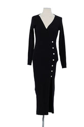 Robe Rouje Noir en Viscose, taille XS - Seconde Main