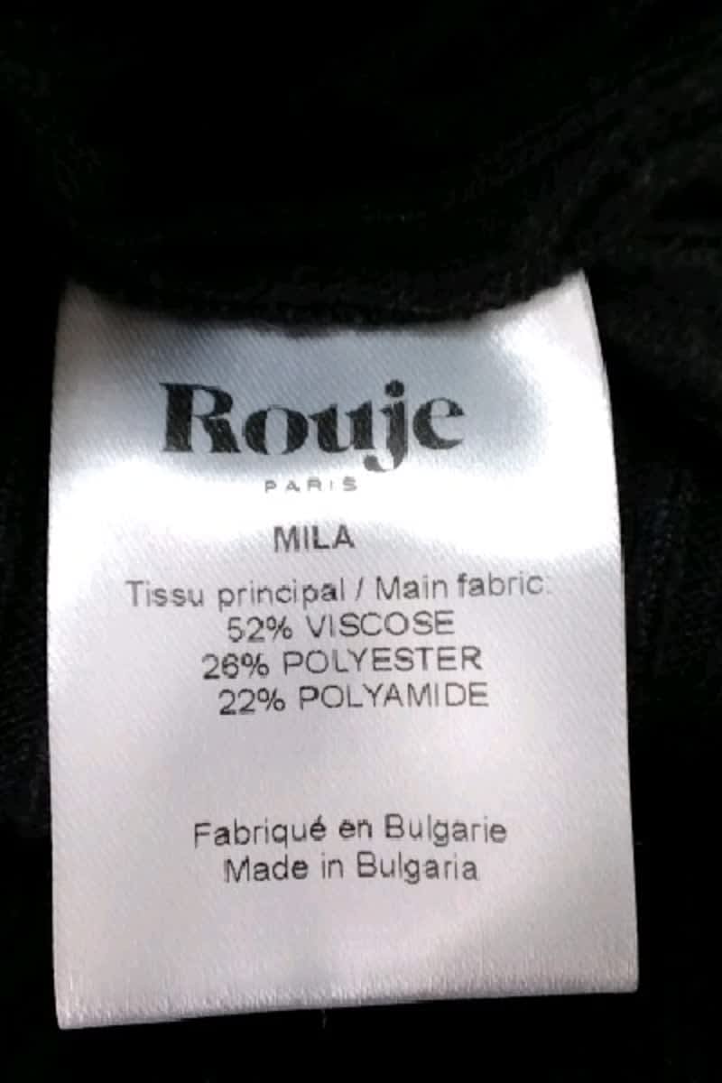 Robe Rouje Noir en Viscose