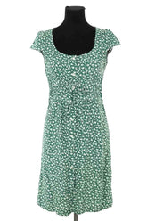 Robe Rouje Vert en Viscose, taille XS - Seconde Main