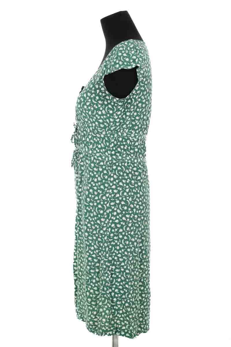 Robe Rouje Vert en Viscose