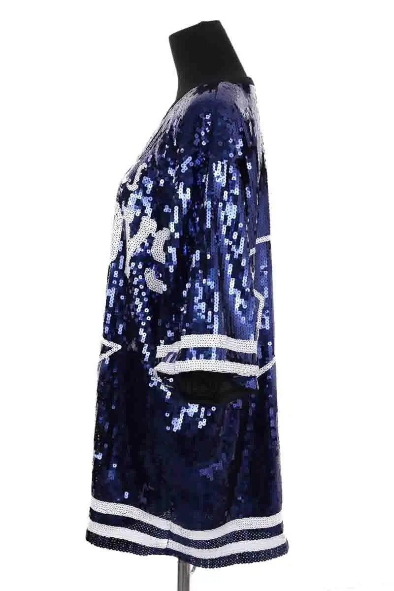 Robe Ruta Marine en Paillettes