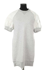 Robe Sacai Gris en Coton, taille M - Seconde Main