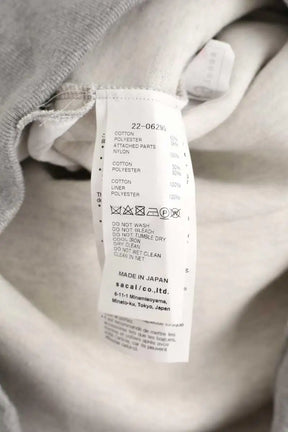 Robe Sacai Gris en Coton