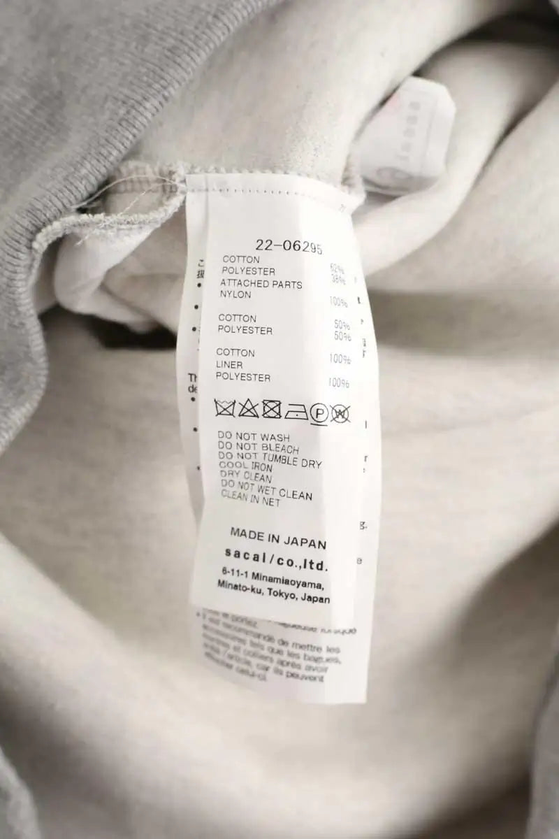 Robe Sacai Gris en Coton