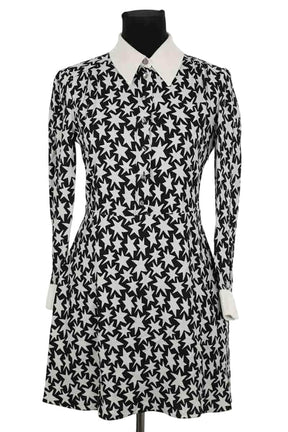 Robe Saint Laurent Gris en Viscose, taille M - Seconde Main