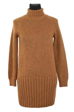 Robe Saint Laurent Kaki en Laine, taille XS - Seconde Main