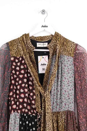 Robe Saint Laurent Multicolore en Soie