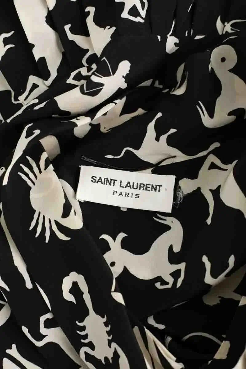 Robe Saint Laurent Noir en Soie