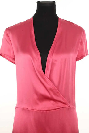 Robe Saint Laurent Rose en Soie