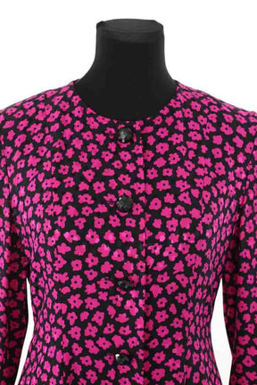 Robe Saint Laurent Rose en Synthétique
