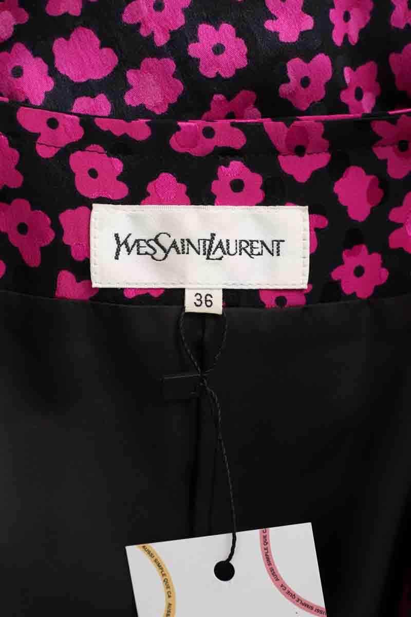 Robe Saint Laurent Rose en Synthétique