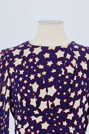 Robe Saint Laurent Violet en Viscose