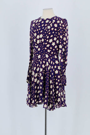 Robe Saint Laurent Violet en Viscose