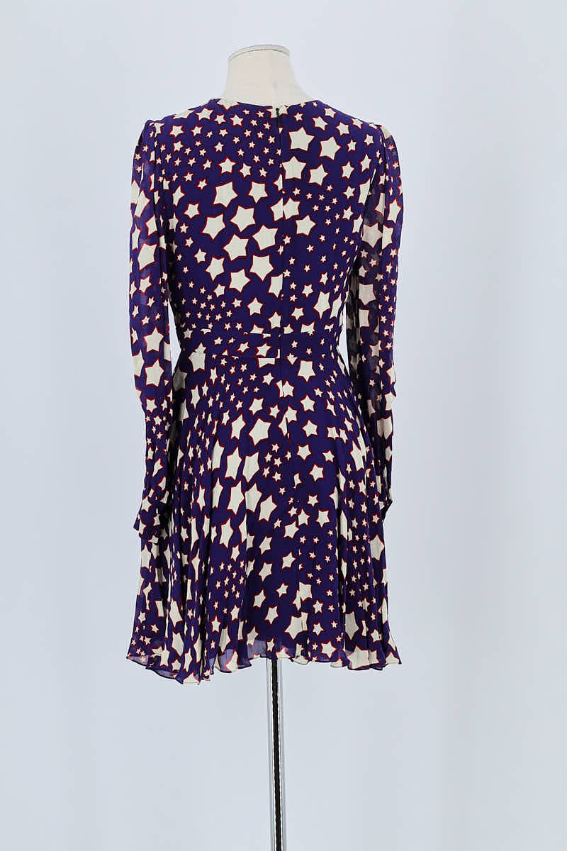 Robe Saint Laurent Violet en Viscose