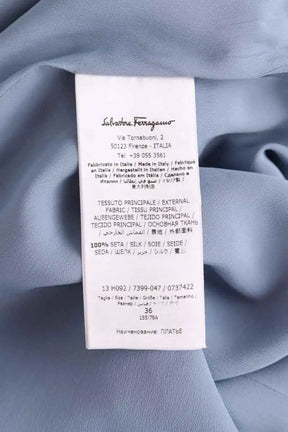 Robe Salvatore Ferragamo Bleu en Soie