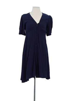 Robe Samsoe Samsoe Marine en Viscose, taille XS - Seconde Main