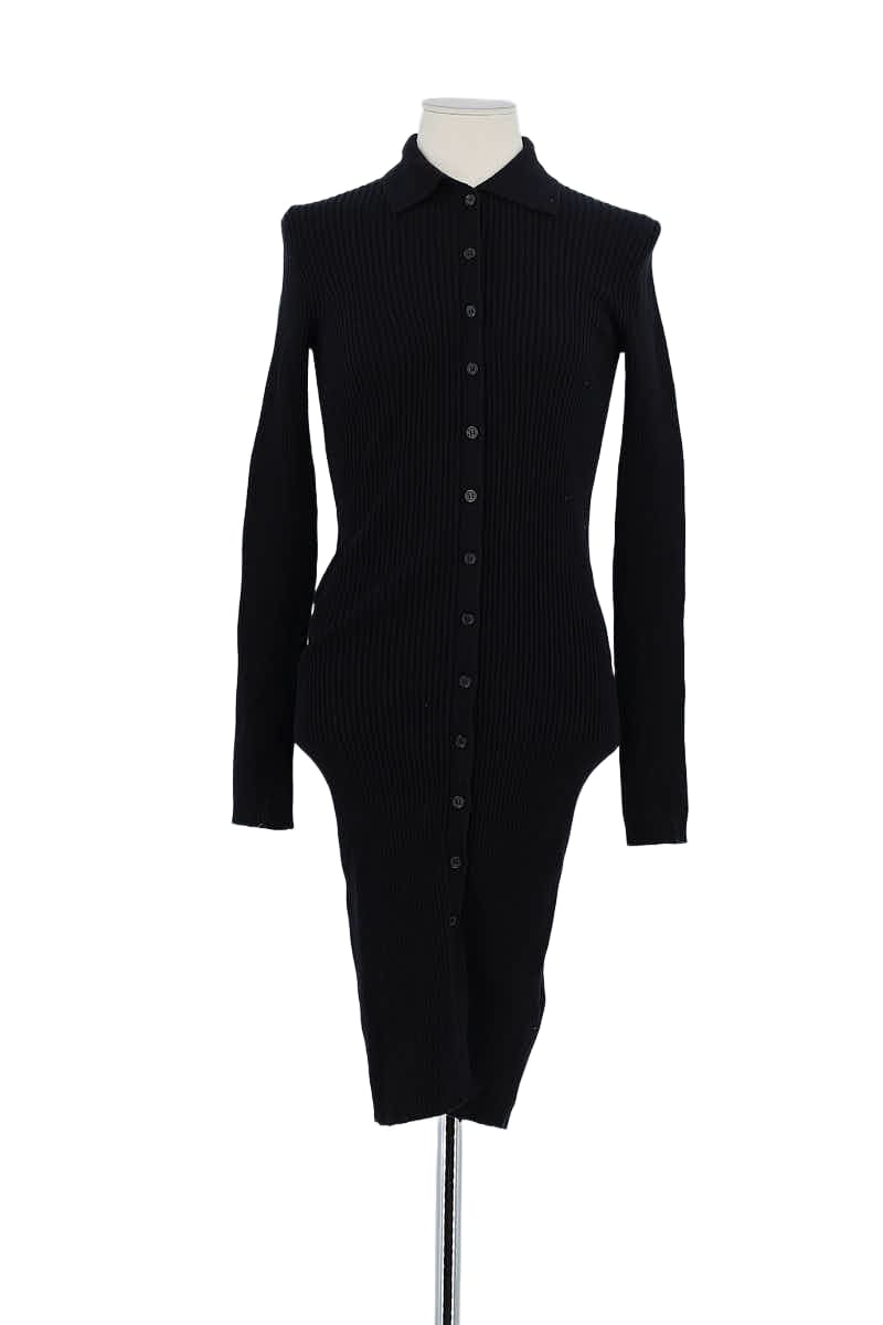 Robe Samsoe Samsoe Noir en Coton, taille XS - Seconde Main