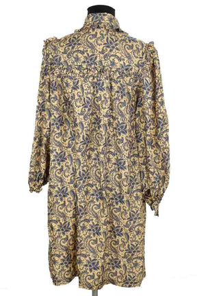 Robe Sandro Beige en Soie