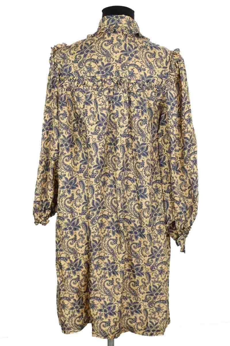 Robe Sandro Beige en Soie