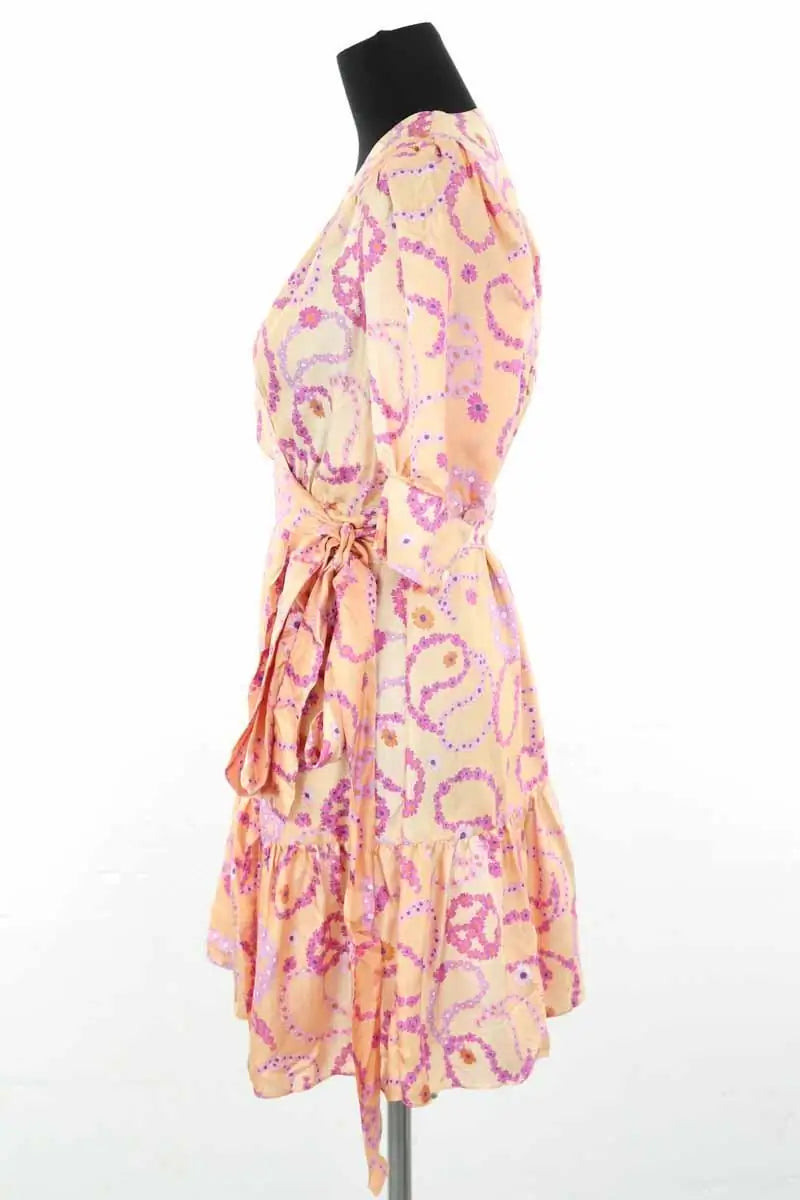 Robe Sandro Beige en Soie