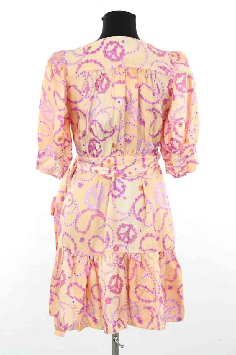 Robe Sandro Beige en Soie