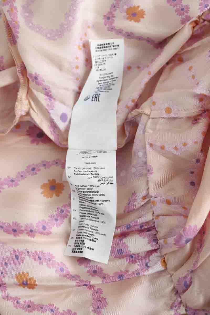 Robe Sandro Beige en Soie