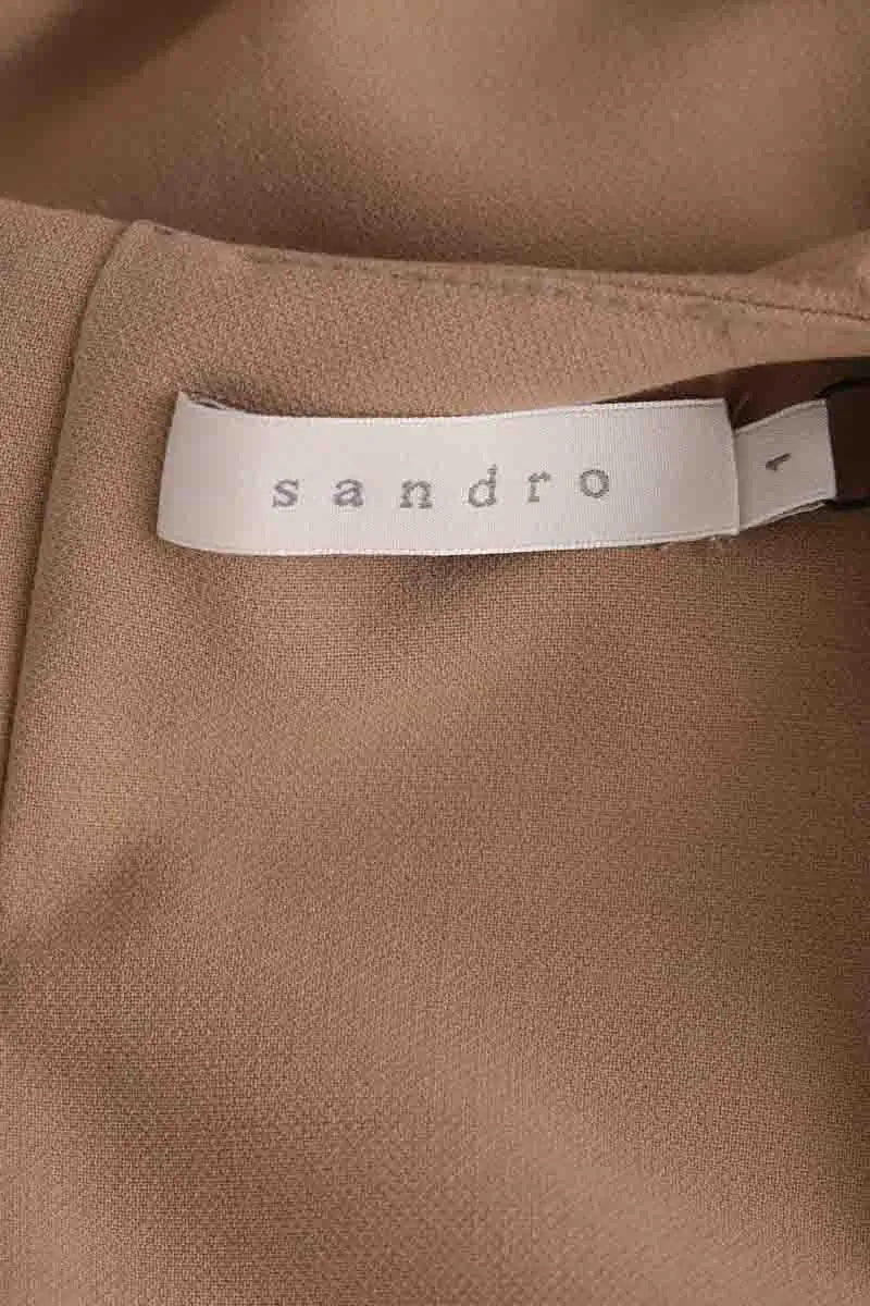 Robe Sandro Beige en Synthétique
