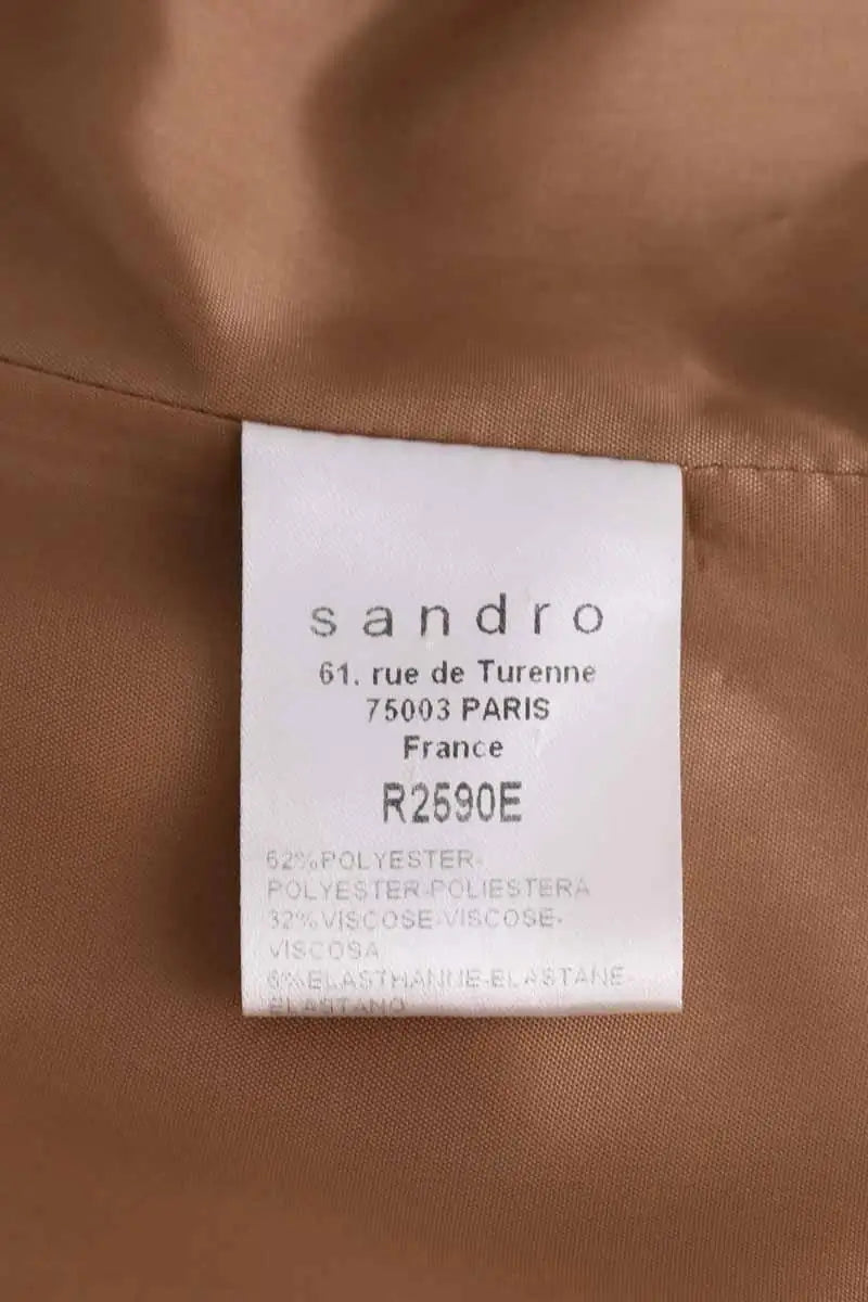 Robe Sandro Beige en Synthétique