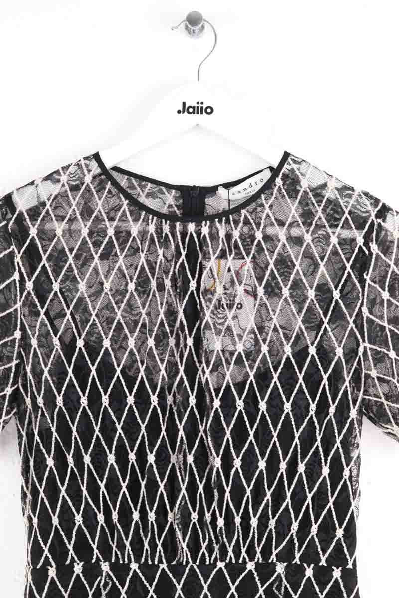 Robe Sandro Blanc en Coton
